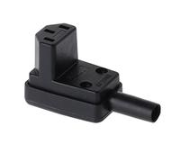 90 Degree Angled IEC 320 C13 Female Plug AC 10A 250V Power Cord Cable Connector