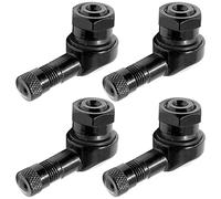 90 Degree Angled Tire Valve Caps,Tianher 4 Pcs Motorcycle Aluminium Angle Valve Wheels Air Tyre Stems Caps Tire External Modified Pressure Stem Nozzle for Bike Motor Vehicle.