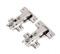 90 Degree Blind Corner Cabinet Hinge Set for Kitchen Wardrobe Doors, Concealed Angular Door Hinges 2 Pack, Nickel-Plated Iron, 35mm Cup Diame