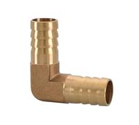 90 Degree Brass Pipe Fitting Connector Adapter, Equal Variable Diameter Hose Barb Bend Elbow Joint 1piece(25mm x 19mm)