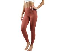 90 Degree By Reflex Ankle Length High Waist Power Flex Leggings - 7/8 Tummy Control Yoga Pants, Terracotta, S