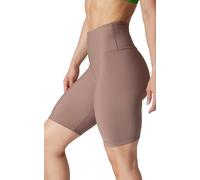 90 Degree By Reflex High Waist Power Flex Yoga Shorts - Tummy Control Biker Shorts for Women, Auburn Night 9" Ribbed, S