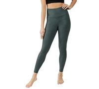 90 Degree By Reflex High Waist Squat Proof Ankle Length Printed Leggings, Cracked Frosted Emerald, S