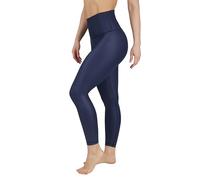 90 Degree By Reflex High Waist Squat Proof Ankle Length Printed Leggings, Dark Navy Elastic Free Super High Waist, S