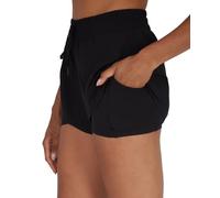 90 Degree By Reflex Lightweight Workout Shorts 2 in 1 Running Yoga Gym Shorts with Inner Biker Short Pockets, Black W/Short, XS