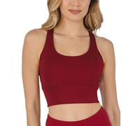 90 Degree By Reflex Lux Moisture Wicking Sports Bra, Rhubarb, XXL