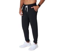 90 Degree By Reflex Mens Lightweight Jogger Full Length Side Pocket Slim Fit Pant with Drawstring, Black, Medium