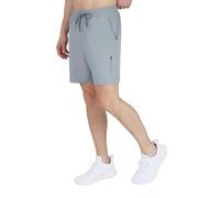 90 Degree by Reflex Mens Quick Dry Workout Short 7" Side Pocket Shorts with Drawstring, Weathervane, Large