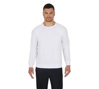 90 Degree By Reflex Men's Terry Brushed Long Sleeve Top, White, Large