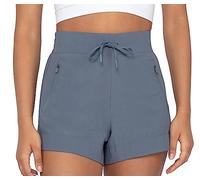 90 Degree By Reflex Stretch Woven Lightweight Walking Shorts with Side Pockets, Grisaille Zipper Pocket, XXL