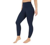 90 Degree By Reflex Women’s Fleece Lined Leggings Winter Yoga Pants, True Navy, XL