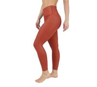 90 Degree By Reflex Womens High Waist High Shine Faux Leather Ankle Leggings, Rooibos Tea, XL