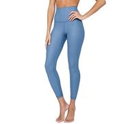 90 Degree By Reflex Womens High Waist Squat Proof Ankle Length Printed Leggings, Bering Sea Elastic Free Super High Waist, M (AW72389)