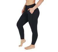 90 Degree By Reflex Womens High Waisted Jogger Lightweight Athletic Lounge Workout Pants with Pocket and Drawstring, Black, Large