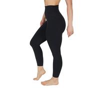 90 Degree By Reflex Womens High Waisted Leggings Buttery Soft Workout Squat Proof Gym Yoga Pants, Classic Black, Large
