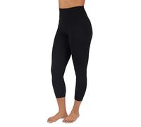 90 Degree By Reflex Womens High Waisted Workout Capri Leggings Squat Proof Workout Yoga Capris, Classic Black, XS