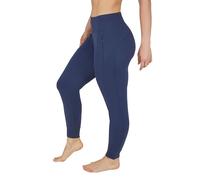 90 Degree By Reflex Womens Jogger Pants Athletic High Waisted Running Sweatpants Workout Jogger with Zippered Pockets, Mood Indigo, XL