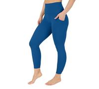 90 Degree By Reflex Womens Power Flex Yoga Pants, Blue Topaz, Large