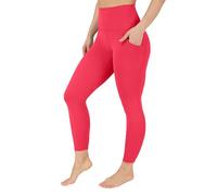 90 Degree By Reflex Womens Power Flex Yoga Pants, Cherry Bomb, M