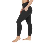 90 Degree By Reflex Womens Power Flex Yoga Pants, Classic Black, Large