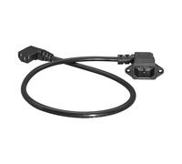 90 Degree C13 Female to C14 Male with Screw Hole Adapter Extension Cord IEC320 C14 to C13 Cable for Industrial Equipment Data Center Industrial Power Cord