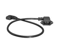90 Degree C13 Female to C14 Male with Screw Hole Adapter Extension Cord IEC320 C14 to C13 Cable for Industrial Equipment Data Center Industrial Power Cord