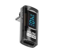 90 Degree Car - Male Female 140W for Restricted Spaces, 40Gbps Extension for Data | Charging Port Fle