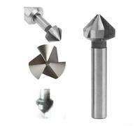 90 Degree Chamfering Tool, 3 Cutting Edges, For Metal Wood(20.5mm) | For Precision Drilling Tasks, 3 for flute Design, Suitable For DIYers, for durable High Steel, Length 44-64mm