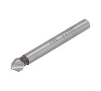 90 Degree Chamfering Tool, 3 Cutting Edges, For Metal Wood(6.3mm) | For Precision Drilling Tasks, 3 for flute Design, Suitable For DIYers, for durable High Steel, Length 44-64mm