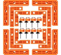 90 Degree Clamp,Positioning Squares, 3" 4" 2.3" Right Angle Clamp with 12 Clamping Squares,Corner Clamps Woodworking Tool for Pictures Frames, Cabinets, Boxes