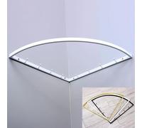 90 Degree Corner Wall Hanging Rack with Hooks Sturdy Metal Closet nizer Versatile Wardrobe Hanger in 3 Colors (White) Perfect for Space Saving Storage Solutions.