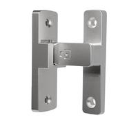 90 Degree Door Latch Guard Door Lock for Bathroom Barn Sliding Door Bathroom Silvery, 5x8.4cm