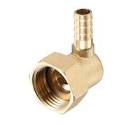 90 Degree Elbow Bend,1pcs Brass Hose Barb Fitting Elbow, 4/6/8/10mm Barbed X G1/2 Female Swivel Nut Pipe Connector(8mm)