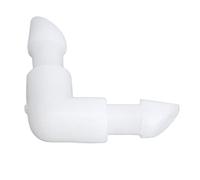 90 Degree Elbow Hose Fitting, L Shaped Barb, Equal Diameter Tube Connector Joint Adapter, for Aquarium Fish Tank Pump Tube and Silicone Tube, 10 Pcs (4.2mm)