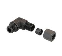 90 Degree Elbow M10x1 M14x1.5 M16x1.5 Male 6-12mm Tube Single Ferrule Compression Union Hydraulic Fitting(M14x1.5-10mm)