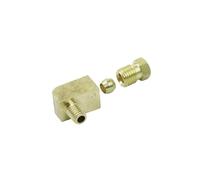 90 Degree Elbow Pipe Connector Brass 90 Degree Elbow Compression Ferrule Tube Pipe Fitting Connector Adapter for Oil Lubrication System for Heating Systems(PL404)