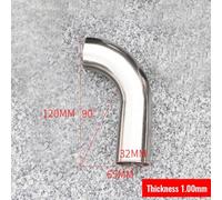 90 Degree Elbow Pipe Fitting Stainless Steel 32mm 38mm 51mm 1pc | This 90-degree stainless steel elbow provides a reliable solution for tight spaces in pipeline installations.