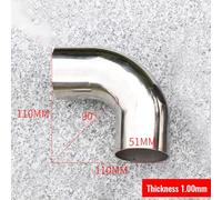 90 Degree Elbow Pipe Fitting Stainless Steel 32mm 38mm 51mm 1pc | This 90-degree stainless steel elbow provides a reliable solution for tight spaces in pipeline installations.