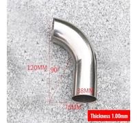 90 Degree Elbow Pipe Fitting Stainless Steel 32mm 38mm 51mm 1pc | This 90-degree stainless steel elbow provides a reliable solution for tight spaces in pipeline installations.