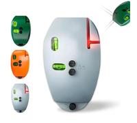 90 Degree Electronic Red Light Scale, Red Light Level with Horizontal and Vertical Lines, Parallel Line Suitable for Construction Portable (Gray)