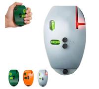 90 Degree Electronic Red Light Scale, Red Lights Level, Green Self Leveling Cross Line Green Lights Level with Horizontal and Vertical Lines, Suitable for Outdoor, Construction (Gray)