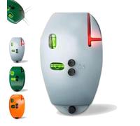 90 Degree Electronic Red Light Scale, Self-Leveling Parallel Line Parallel Line, Red Light Level, Green with Horizontal and Vertical Lines, Protable for Construction (Gray,1 Pcs)