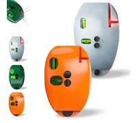 90 Degree Electronic Red Light Scale, Self-Leveling Parallel Line Parallel Line, Red Light Level, Green with Horizontal and Vertical Lines, Protable for Construction (Orange+Gray,2 Pcs)