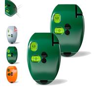 90 Degree Electronic Red Light Scale, Self-Leveling Parallel Line Parallel Line, Red Light Level, Green with Horizontal and Vertical Lines, Protable for Construction (Green,2 Pcs)