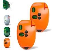 90 Degree Electronic Red Light Scale, Self-Leveling Parallel Line Parallel Line, Red Light Level, Green with Horizontal and Vertical Lines, Protable for Construction (Orange,2 Pcs)
