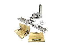 90 Degree Folding Door/Shelf Hinge Hidden Bracket Table Holder Furniture Parts(2pc)