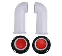 90 Degree For IBC Container Adapter Outlet Spout 60mm for Rainwater Tank and Water For, White PP Plastic Valve Fitting for Garden Irrigation Downpipe Connector