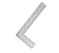 90 Degree Framing Square Stainless Steel L Shape Square Ruler Metal Woodworking Measurements Tool for Drawing Engineering