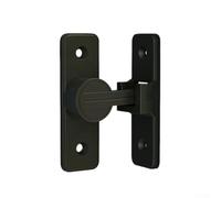 90 Degree Glow In The Dark Sliding Door Bolt No Drill Installation For Interior Doors Bathrooms Old Style Entries Luminous Latch With Night Visibility Secure Privacy Locking For Home Rooms(Black)