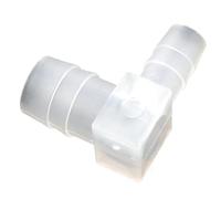 90 Degree Hose Elbow 90 Degree Elbow Pipe Fitting 10pcs Reducing Equal Pagoda Connector White Transparent Rubber Hose Garden Water Tube Adapter(3.2mm)